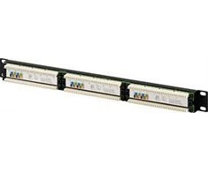 Deltaco Patch UTP 1U, 19" metalinė panelė 24xRJ45, Cat6 / PAN-108