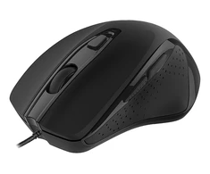 Pelė DELTACO OFFICE su laidu, ergonomiška, tyli, juoda / MS-801