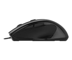 Pelė DELTACO OFFICE su laidu, ergonomiška, tyli, juoda / MS-801