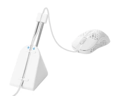 Pelės kabelio laikiklis DELTACO GAMING Baltas LINE / GAM-044-W