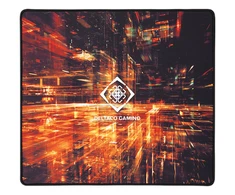 Pelės kilimėlis DELTACO GAMING L, 450x400x4mm, juodas su abstrakčiu piešiniu / GAM-097