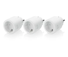 Sourcing Perėjimas DELTACO SMART HOME WiFi 2.4GHz, 1xCEE 7/3, 10A, 220-240V, 3vnt. pakuotėje, baltas / SH-P01-3P