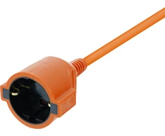 Prailginimo kabelis DELTACO naudojimui viduje, įžemintas, IP20, 20 m, oranžinis / GT-979