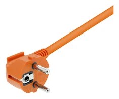 Prailginimo kabelis DELTACO naudojimui viduje, įžemintas, IP20, 20 m, oranžinis / GT-979
