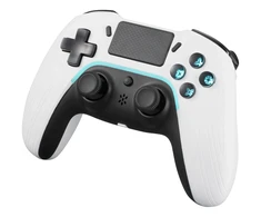 PS4/PC/Android/iOS valdiklis DELTACO GAMING Bluetooth, 2 programuojami makrokomandos mygtukai, baltas / GAM-139-W