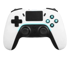 PS4/PC/Android/iOS valdiklis DELTACO GAMING Bluetooth, 2 programuojami makrokomandos mygtukai, baltas / GAM-139-W