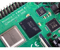„Raspberry Pi 4“ modelis B, 4 GB RAM, USB C, „Dual Micro HDMI“, „Gigabit Ethernet“ RPI-4MODB4G