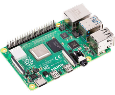 „Raspberry Pi 4“ modelis B, 4 GB RAM, USB C, „Dual Micro HDMI“, „Gigabit Ethernet“ RPI-4MODB4G