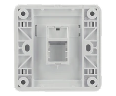 Rėmelis Keystone jungčiai, 1 jungtis DELTACO balta / VR-226