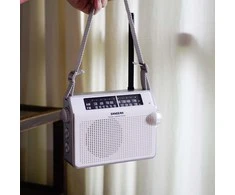 Retro radijas su dirželiu Sangean AM / FM baltas / PR-D6