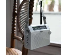 Retro radijas su dirželiu Sangean AM / FM baltas / PR-D6