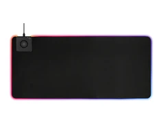 RGB pelės kilimėlis DELTACO GAMING su bevieliu greituoju krovimu, 10W, 900x400, juodas / GAM-092