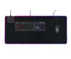 RGB pelės kilimėlis DELTACO GAMING su bevieliu greituoju krovimu, 10W, 900x400, juodas / GAM-092