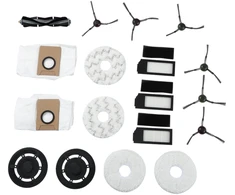 Priedų rinkinys robotui dulkių siurbliui Nordic Quality, skirtas Ecovacs DEEBOT X1 OMNI / X1 Turbo / X1 Plus, 18 dalių