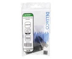 RJ45 kištukas Cat6A, neekranuotas, be įrankių DELTACO pilka / MD-105