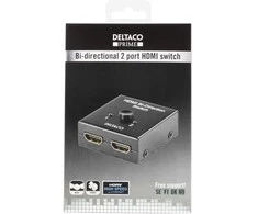Komutatorius DELTACO, 2 jungčių, juodas / HDMI-7017