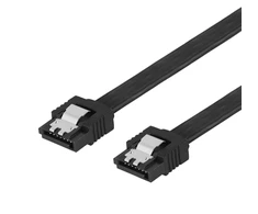 SATA kabelis DELTACO SATA 3.0, 0.3m, juodas / SATA-1000-K / 00200001