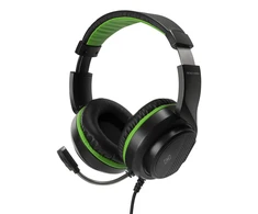Stereo žaidimų ausinės DELTACO GAMING skirta XBOX Series X / S, 2m kabelis, 40mm, juodos/žalios spalvos / GAM-128