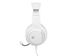 Stereo žaidimų ausinės DELTACO GAMING Baltas LINE skirtos PS5, 2 m laidas, 40 mm elementas, balta / mėlyna / GAM-127-W