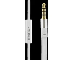 STREETZ ausinės, 3,5 mm, mikrofonas, baltos HL-W101