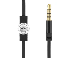 STREETZ ausinės su mikrofonu, atsakymo mygtukas, 3,5 mm, vandeniui atsparios, juodaos / HL-W109