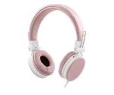 STREETZ ausinės su mikrofonu, sulankstomos, 3,5 mm jungtimi, 1,5 m rožinės HL-W202