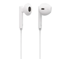 STREETZ į ausis įkišamos Lightning ausinės, Lightning jungtis, 10 mm , 32 &Om;, 20 Hz - 20 kHz, 1,2 m, baltos HL-390