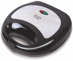 Sumuštinių keptuvas Adler | Sumuštinių keptuvė | AD 3015 | 750 W | Lentelių skaičius 1 | Kepinių skaičius 2 | Juodas