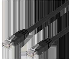 Tinklo kabelis DELTACO U/UTP Cat6, 15m, juodas / TP-615S-K / 00210004
