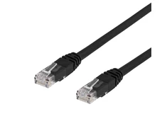 Tinklo kabelis DELTACO U/UTP Cat6, 1m, juodas / TP-61S-K / 00210006