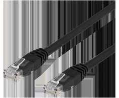 Tinklo kabelis DELTACO U/UTP Cat6, 2m, juodas / TP-62S-K / R00210008