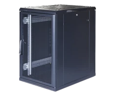 TOTEN System G, 19 "spintelė, 18U, 600x1000, perforuotos priekinės durys, 800kg, juodas 19-G6018PP