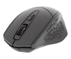 Tyli Bluetooth pelė DELTACO 800-1600 DPI, 4 mygtukai, pilka / MS-901