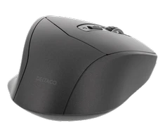 Tyli Bluetooth pelė DELTACO 800-1600 DPI, 4 mygtukai, pilka / MS-901