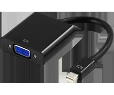 Adapteris DELTACO VGA - miniDisplayPort, 1080p 60Hz, 0.2m, juodas / DP-VGA3-K / 00110026