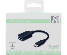 Adapteris DELTACO USB 3.1 "CA", juodas / USBC-1204