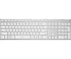 Bevielė plona klaviatūra DELTACO USB, LT, sidabrinė/balta / TB-802-W-LT