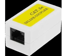 DELTACO coupler Cat5e, UTP (unshielded), female-female, baltas 665-V