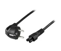 DELTACO grounded cable CEE 7/7 to IEC 60320 C5 , max 250V / 2.5A, 0.2m, juodas DEL-109CA-20