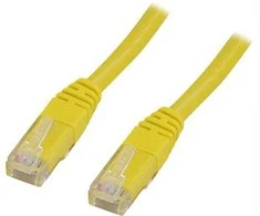 DELTACO U / UTP Cat6 patch kabelis, 0.3m, 250MHz, LSZH, geltonas / TP-603GL