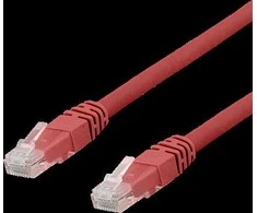 DELTACO U / UTP Cat6 patch kabelis, 0.3m, 250MHz, LSZH, raudonas / TP-603R