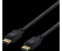 DELTACO „DisplayPort“ kabelis, 1,5 m, 4K UHD, DP 1.2, juodas DP-1015D