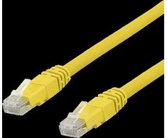 DELTACO U/UTP Cat6a patch kabelis, 0.3m, 500MHz, Delta-certified, LSZH, geltonas / TP-603GLAU