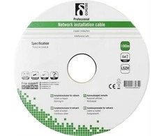 DELTACO S / FTP montavimo laidas Cat7, LSZH, 100m, 600 MHz, baltas TP-70C