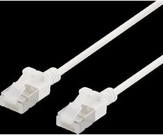 Kabelis DELTACO Cat6a, 3.8mm, 3m, 500MHz, baltas / UFTP-1058