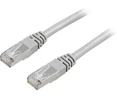 Kabelis DELTACO F / UTP, Cat5e, 2m, 100MHz, pilkas / 2-STP