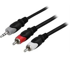 Kabelis DELTACO garso, 3.5mm-2xRCA, 3.0m / MM-141