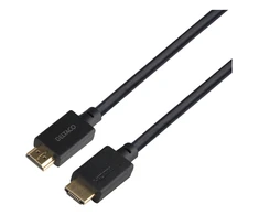 Ultra High Speed HDMI kabelis DELTACO 1m, eARC, QMS, 8K 60Hz, 4K 120Hz, LSZH, juodas / HU-10-LSZH