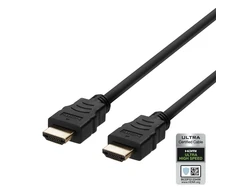 Ultra High Speed HDMI kabelis DELTACO ARC, QMS, 8K in 60Hz, 4K UHD in 120Hz, 3m, juodas / HU-30-R