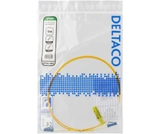 Optinis kabelis DELTACO OS2, LC - LC, simplex, singlemode, UPC, 9/125, 1m / LCLC-1S-SI